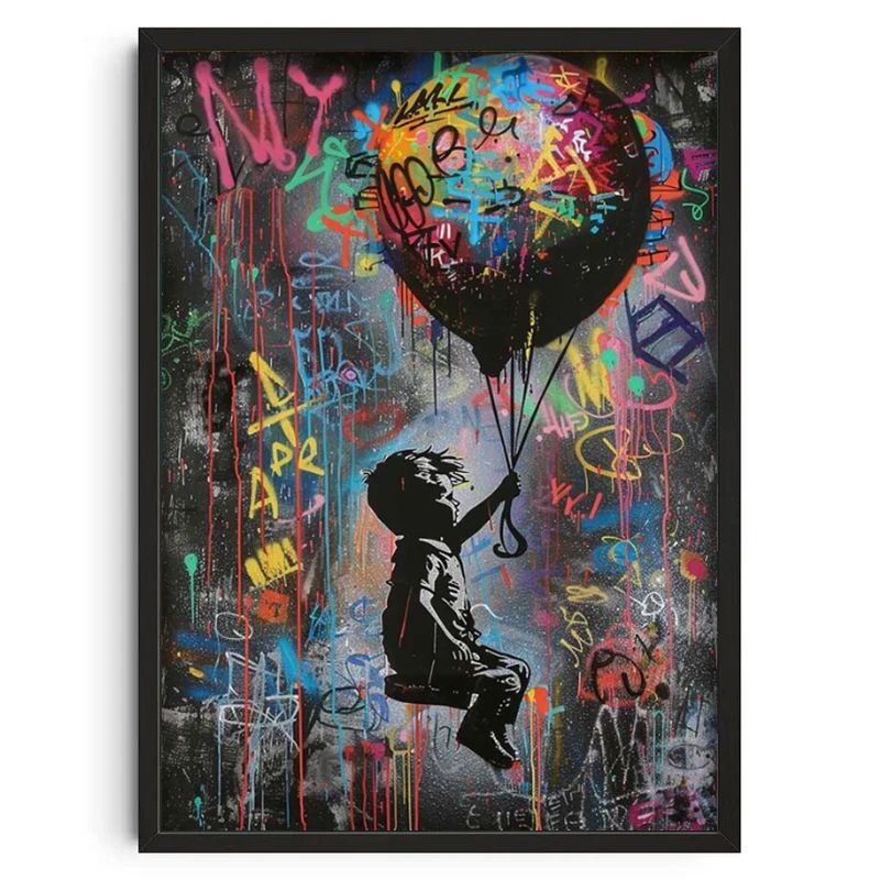 Banksy Wall Art Graffiti Canvas Print Urban Street Art Poster For Modern Home Decor 16