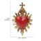 Black Gold Sacred Heart Wall Decor Resin Hanging Ornament 6