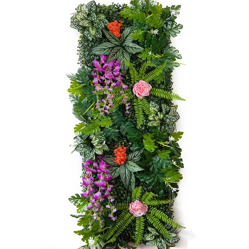 Artificial Grass Wall Panel Lush Greenery Backdrop For Events Home Garden Decor 12