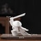 Zen Warrior Ceramic Samurai Figurine Minimalist Blanc De Chine Decor 6