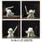 Zen Warrior Ceramic Samurai Figurine Minimalist Blanc De Chine Decor 15