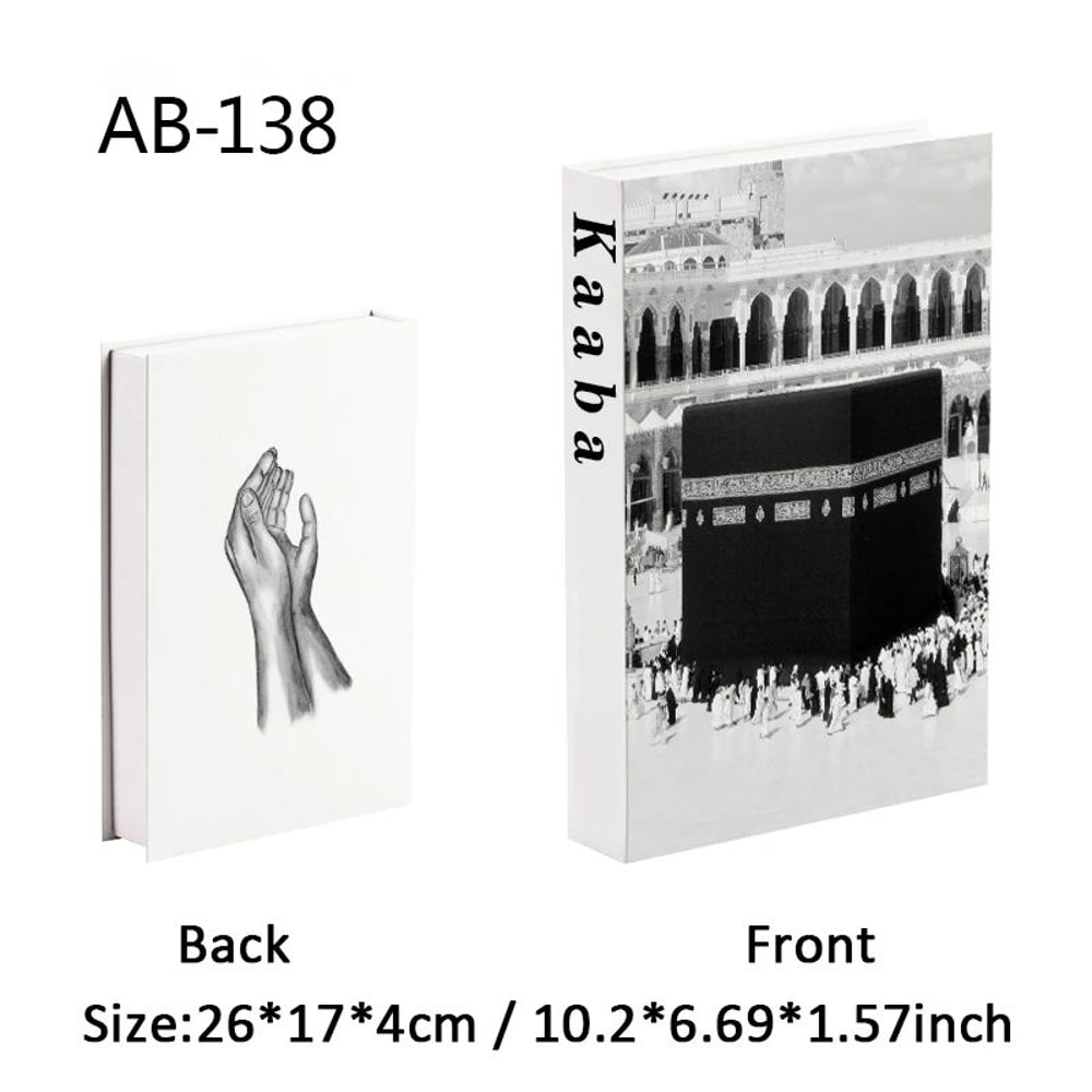 Luxury KaabaInspired Decorative Book Box For Elegant Islamic Home Decor 8