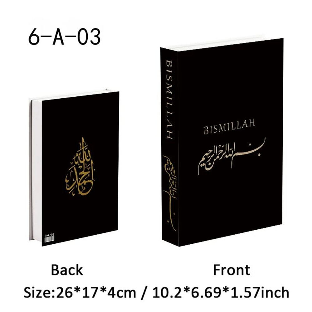 Luxury KaabaInspired Decorative Book Box For Elegant Islamic Home Decor 10