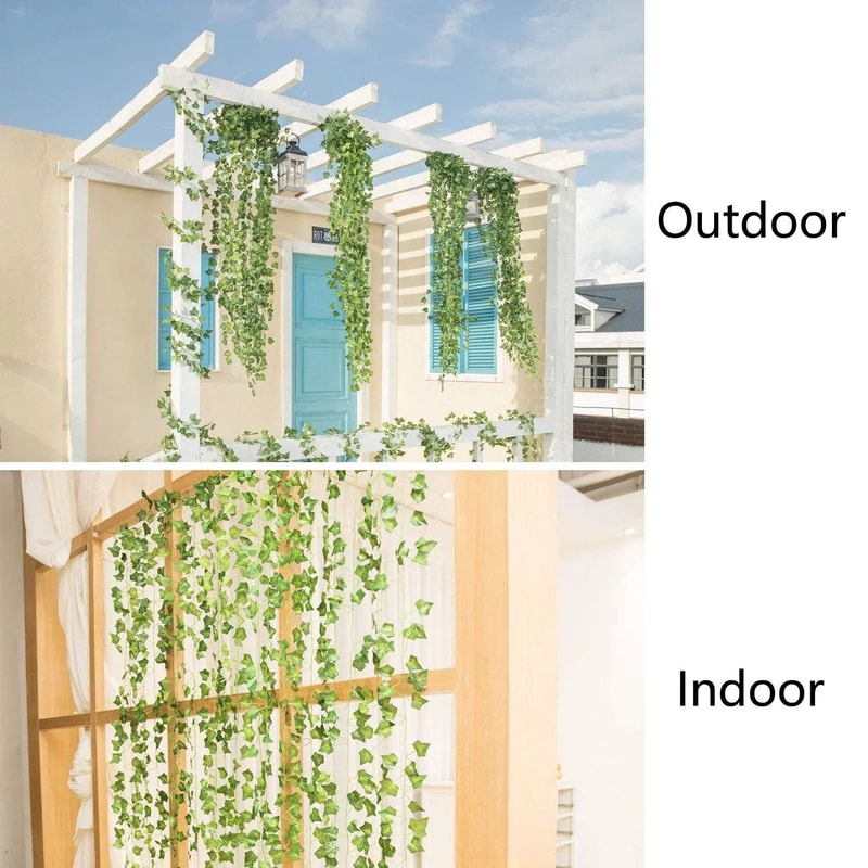 LushLook Artificial Ivy Garland Realistic Fake Ivy Vines For Wall Balcony Wedding Decor 3