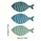 Coastal Wooden Fish Wall Decor Set Rustic Beach House Hanging Ornaments 20pcs 5
