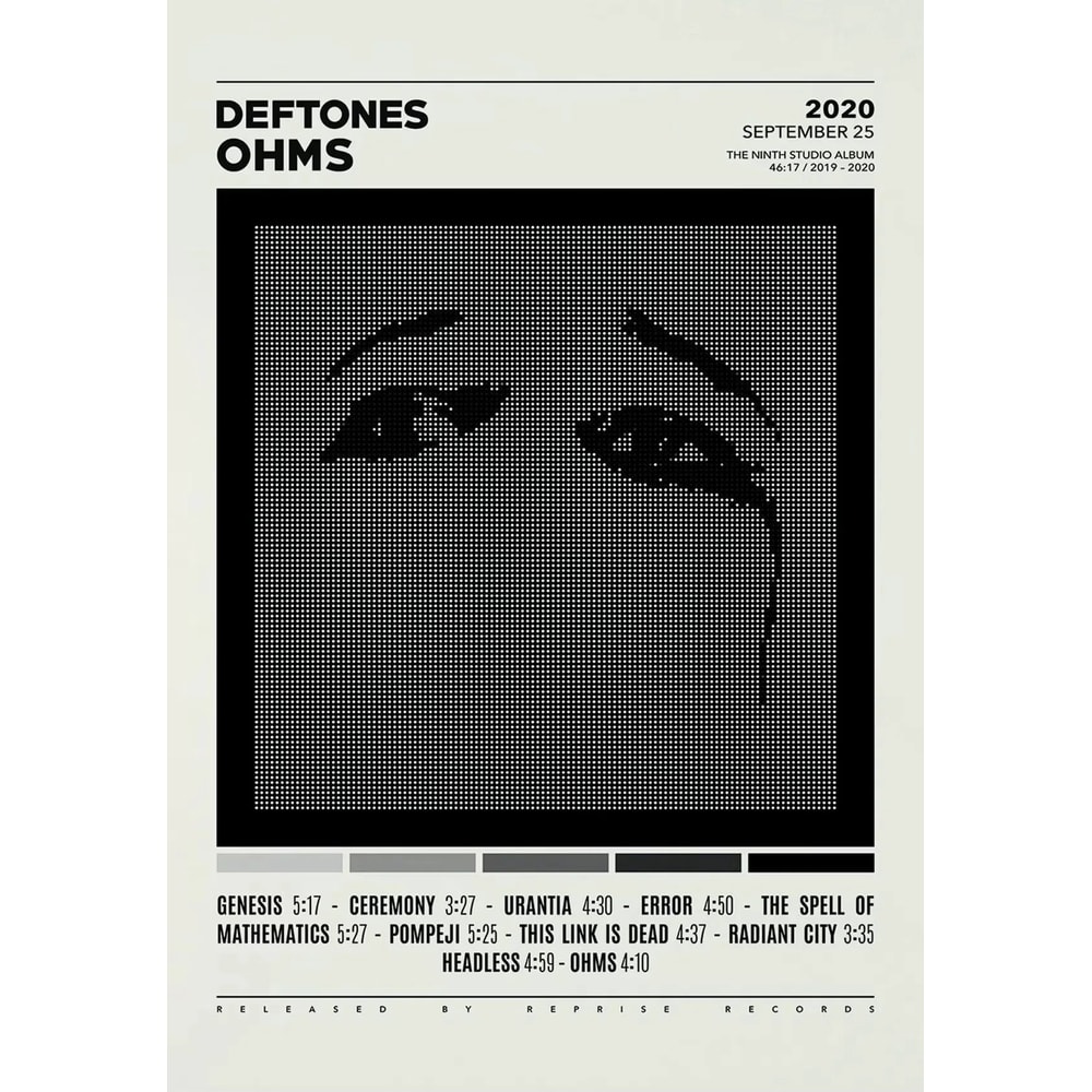 Deftones Album Cover Canvas Wall Art Premium Band Poster Decor 14