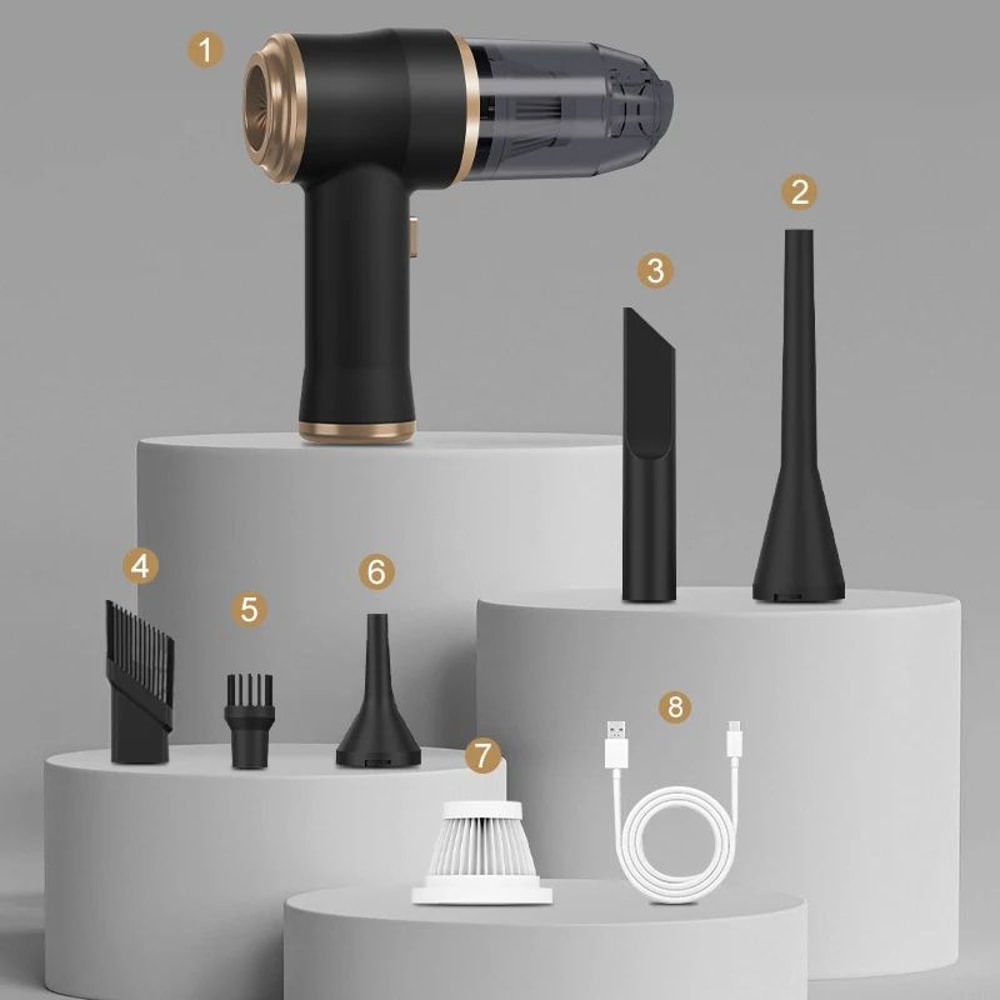 UltraClean Pro Portable Car Vacuum Wireless Handheld High Power Mini Cleaner 3