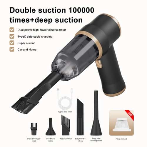 TurboClean 2-in-1 Portable Car Vacuum Cleaner & Blower