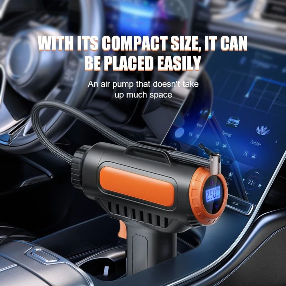 BELIBUY Portable Tire Inflator Wireless Air Pump With Digital Display For Cars Bikes Emergencies 2