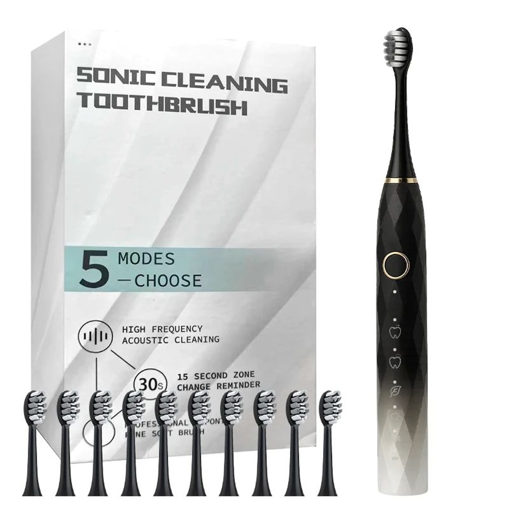 SmartClean Pro Electric Toothbrush With Rotary Action 10 Replacement Heads 6