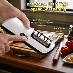 precisionpro electric knife sharpener – automatic professional kitchen sharpening tool