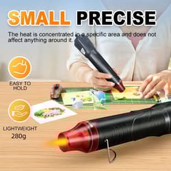 high-precision 300w mini heat gun for crafts, shrink wrapping & diy projects
