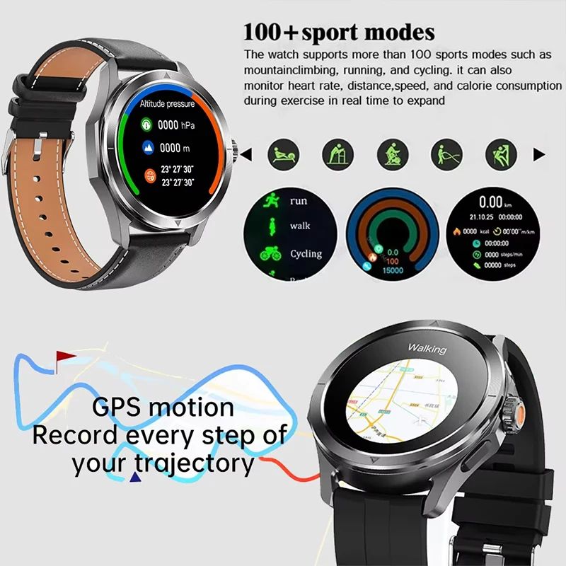 S4 Ultra Rugged GPS Smartwatch With AMOLED Display Bluetooth Calling 2