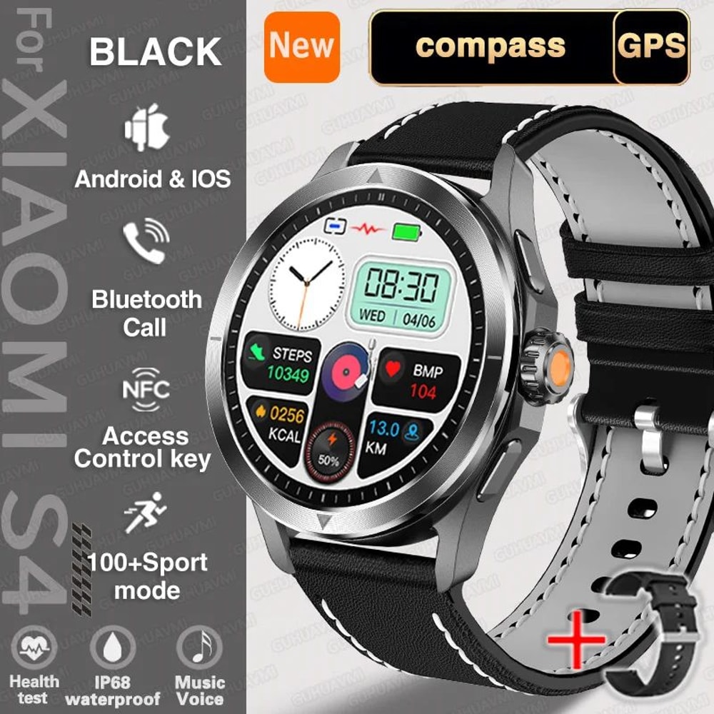 S4 Ultra Rugged GPS Smartwatch With AMOLED Display Bluetooth Calling 8