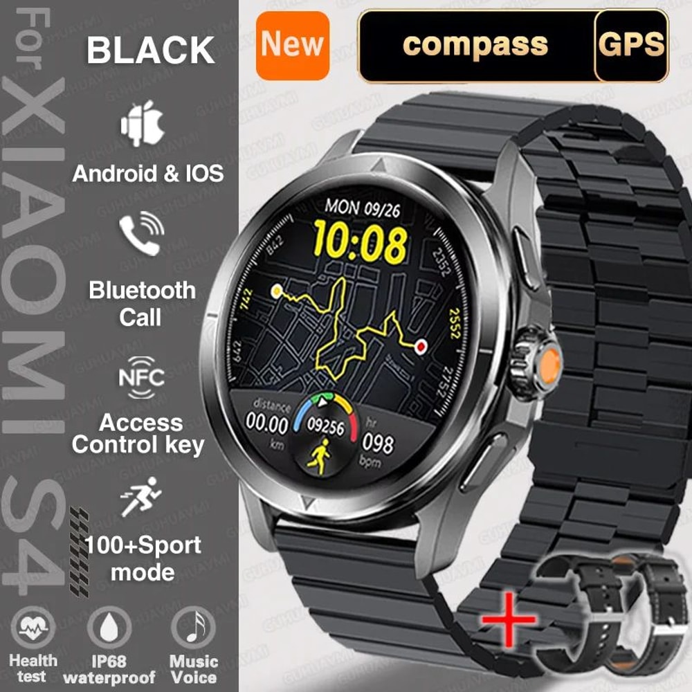 S4 Ultra Rugged GPS Smartwatch With AMOLED Display Bluetooth Calling 11