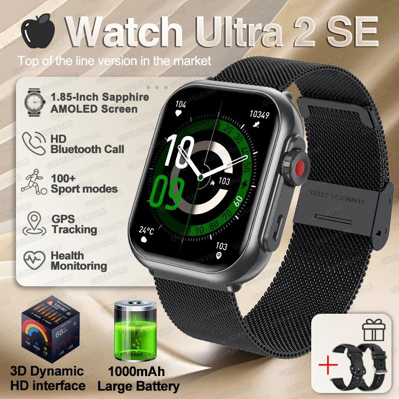 Ultra 2 SE GPS Smartwatch With AMOLED Display And Bluetooth Calling 9