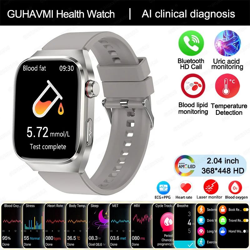 Smart Health Watch Pro ECG Bluetooth Fitness Tracker With Blood Pressure Monitoring 9