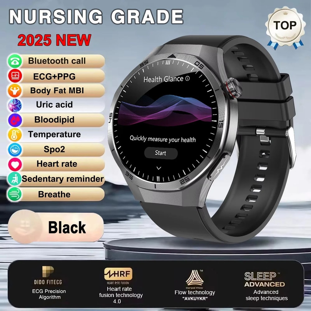 Smart Health ECG Smartwatch With Blood Pressure Monitor NFC Calling 6