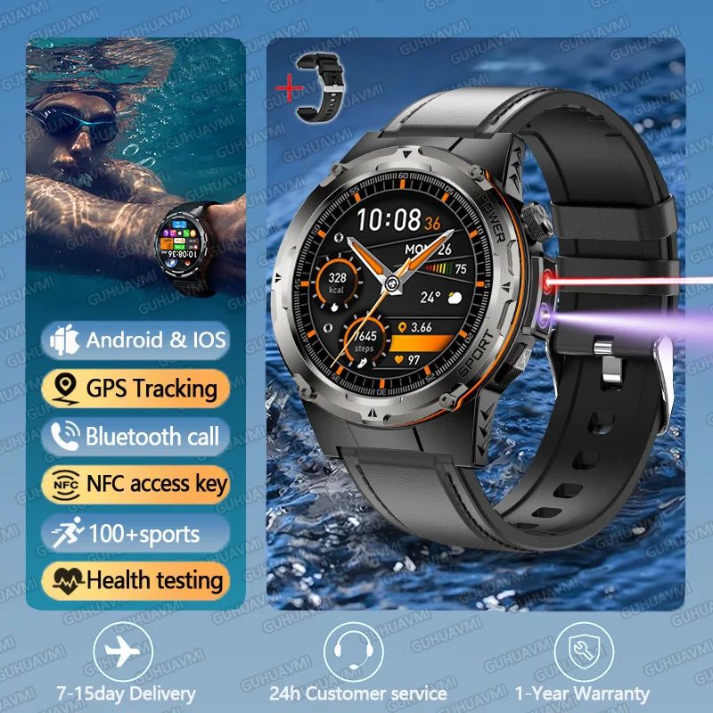 TRex 3 Rugged Smartwatch With GPS NFC 3ATM Waterproof Design 9
