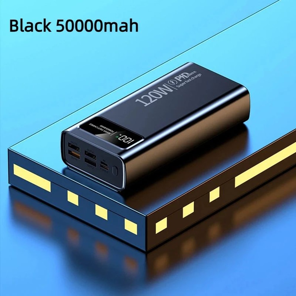 UltraCharge 50000mAh Power Bank 120W Fast Charging Portable Battery Pack 11