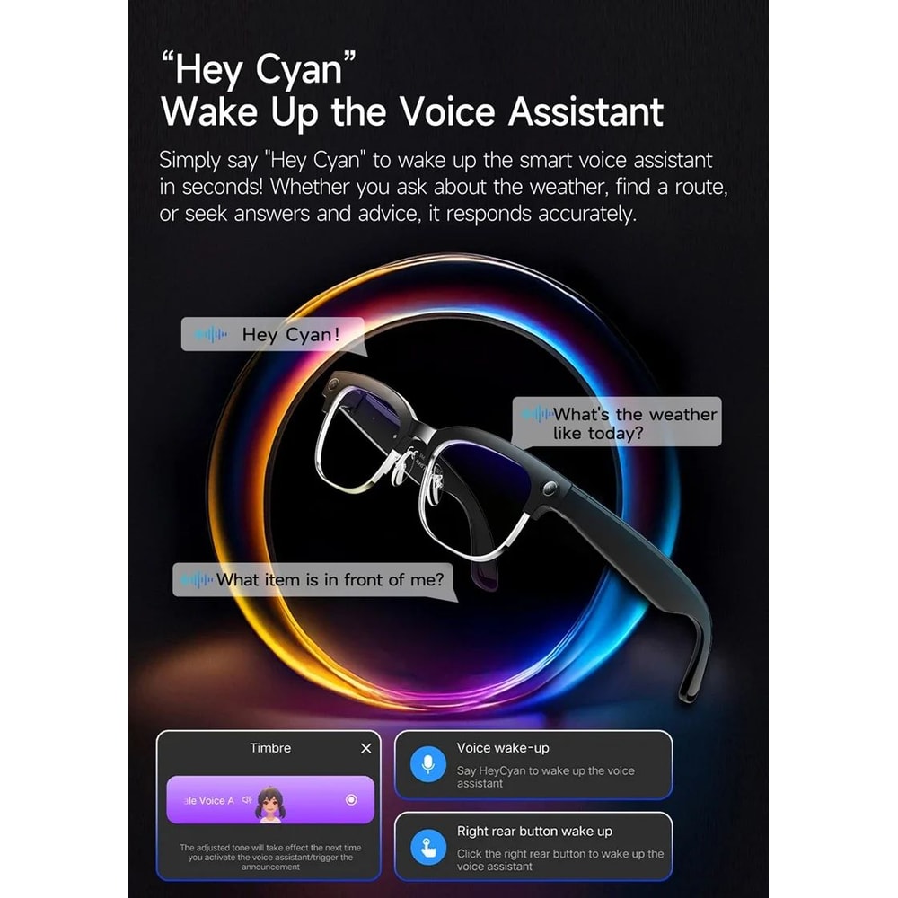 AI Translation Glasses 4K Smart Camera Sunglasses With RealTime Voice Translation 1