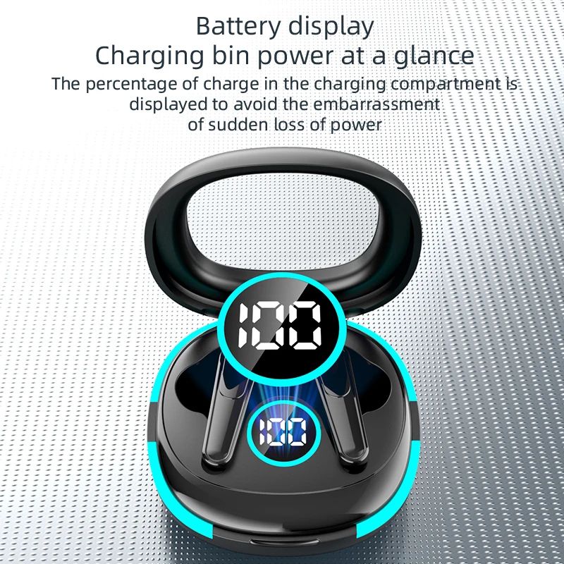 Plus50 Smart Noise Cancelling Wireless Earbuds With LED Display 4