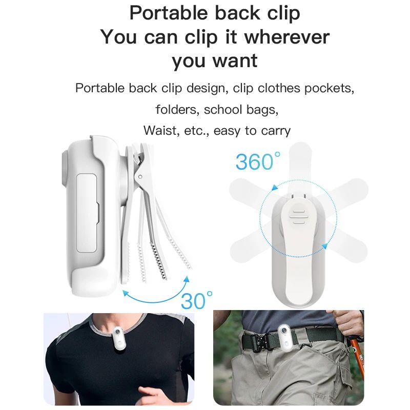 4K Action Camera Mini Body Cam With Stabilization Long Battery Life 5