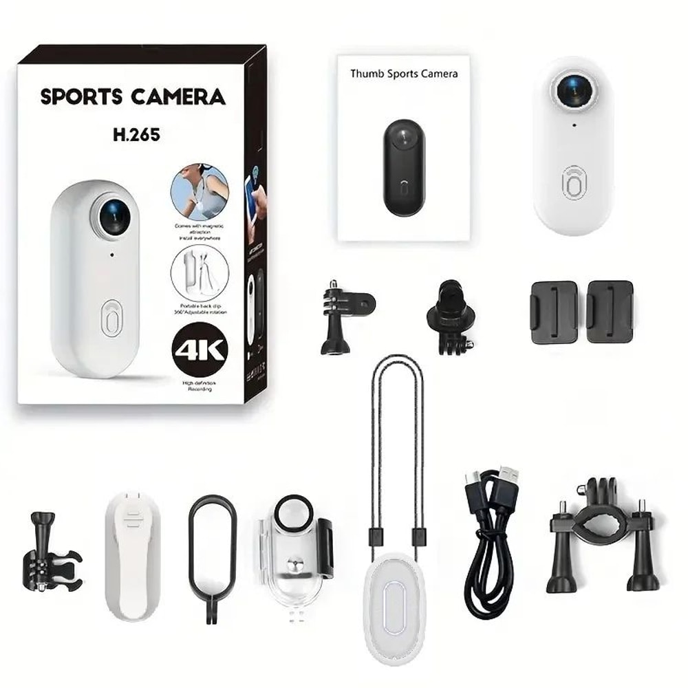 4K Action Camera Mini Body Cam With Stabilization Long Battery Life 6