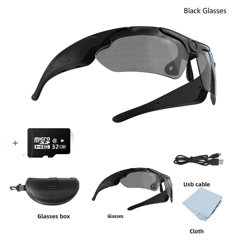 1080P Camera Sunglasses With Polarized Lens HandsFree Sports Recording Glasses 6