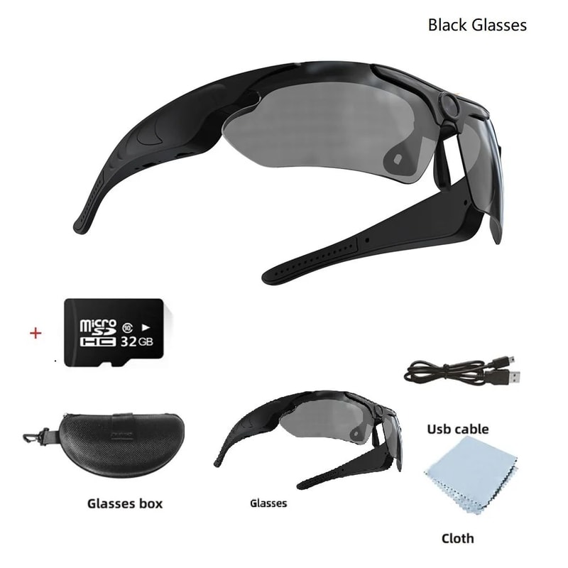 1080P Camera Sunglasses With Polarized Lens HandsFree Sports Recording Glasses 6