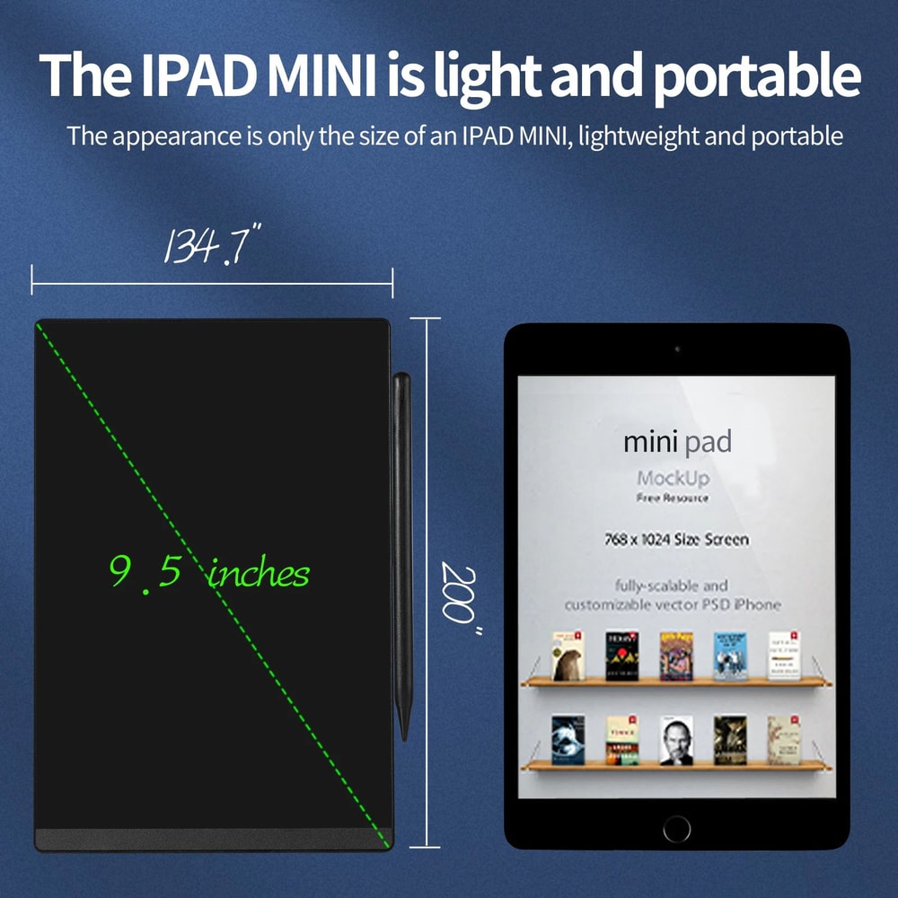 95 LCD Writing Tablet For Kids Adults Reusable Electronic Notepad Drawing Board 3