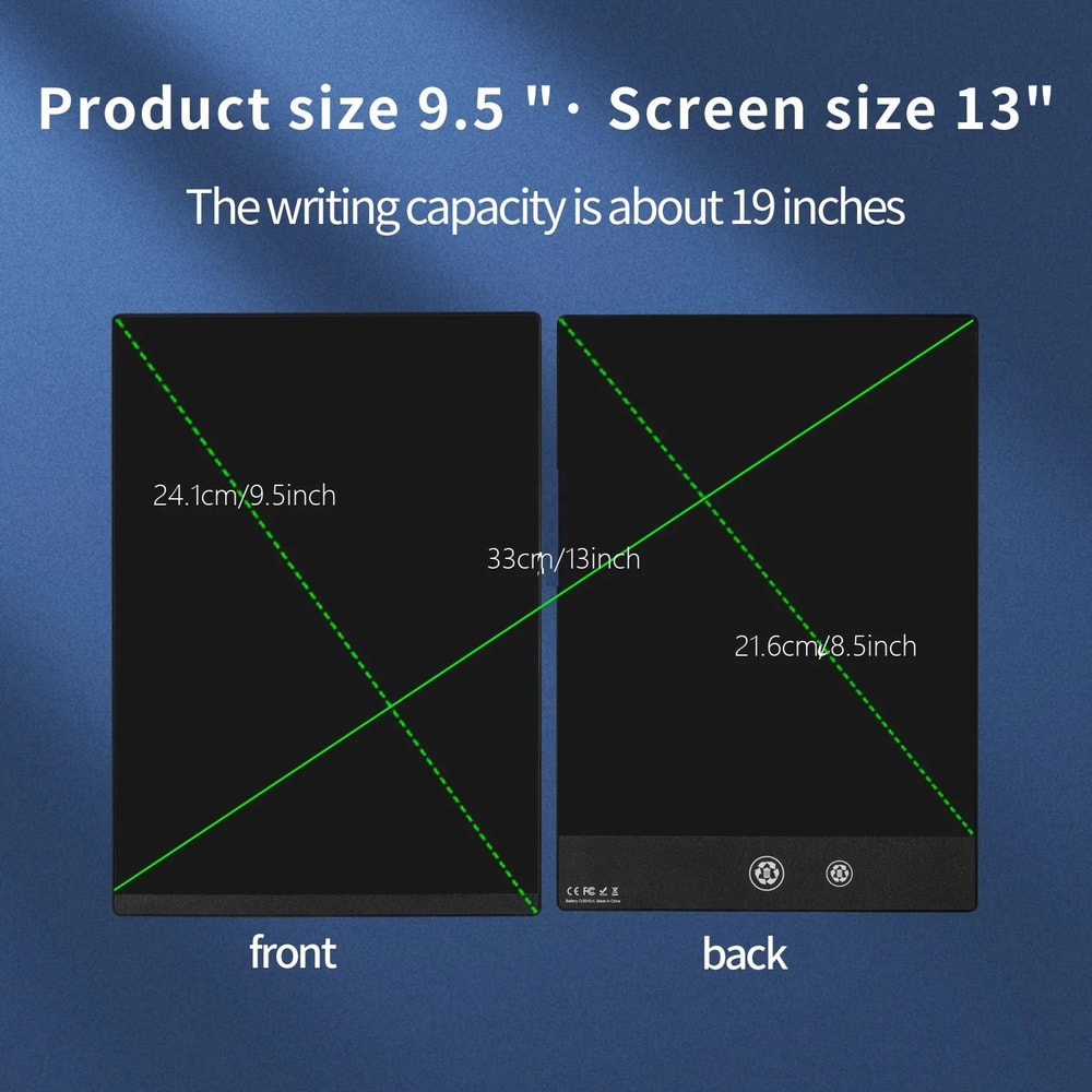 95 LCD Writing Tablet Reusable Digital Drawing Board Paperless Notepad For Kids Adults 2