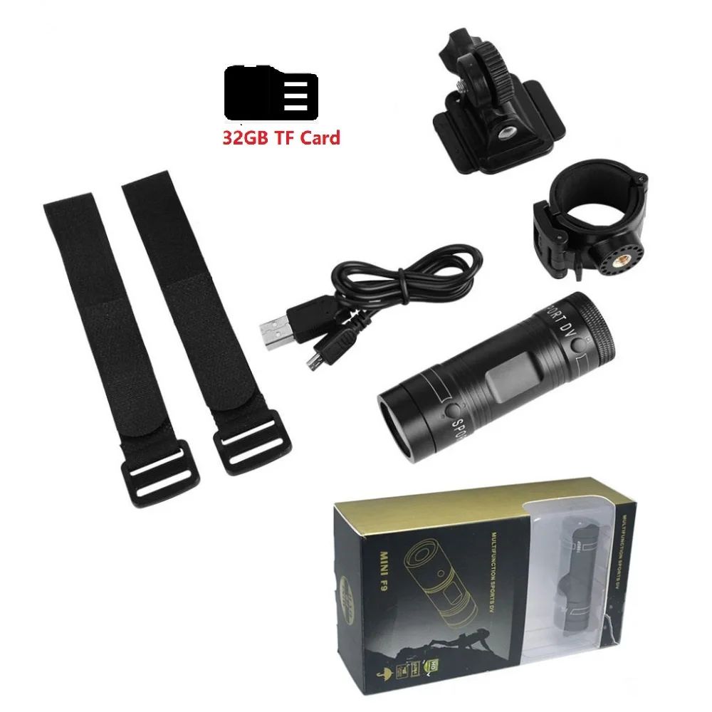 F9 Full HD Helmet Action Camera 1080P Waterproof Bike Motorcycle Recorder 7