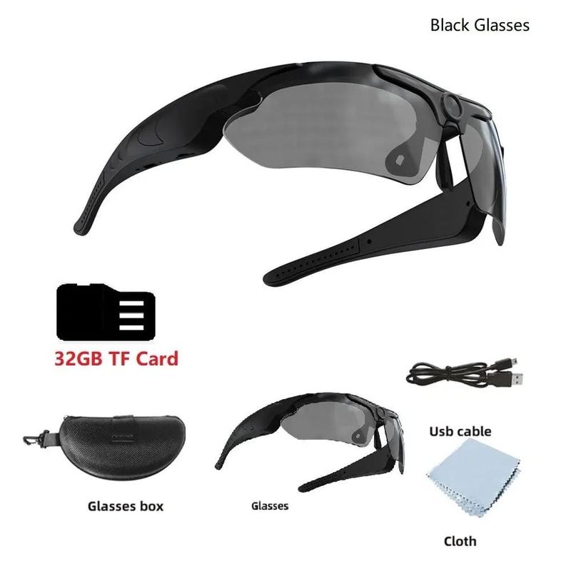 1080P HD Camera Sunglasses HandsFree Sports Recording Glasses 7