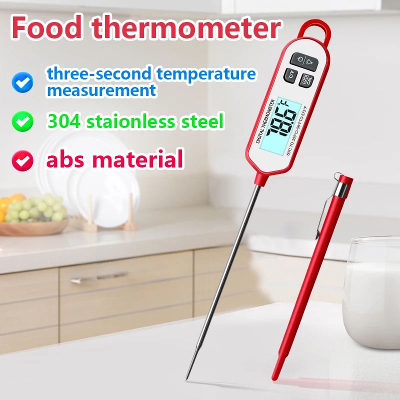 Instant Read Digital Meat Thermometer With Backlit Probe 0