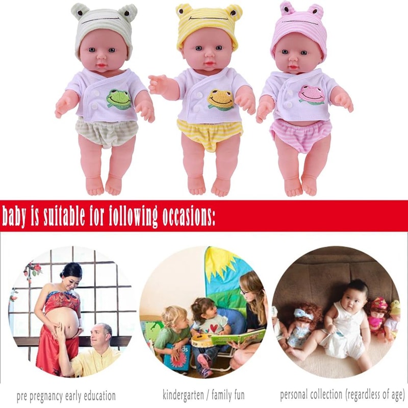 Lifelike Reborn Baby Doll 30cm SoftTouch Realistic Newborn Companion For Play Comfort 1