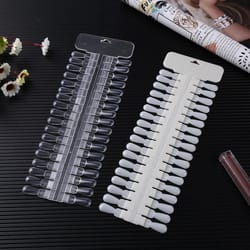 36-slot nail display board & manicure practice set with removable false nail tips