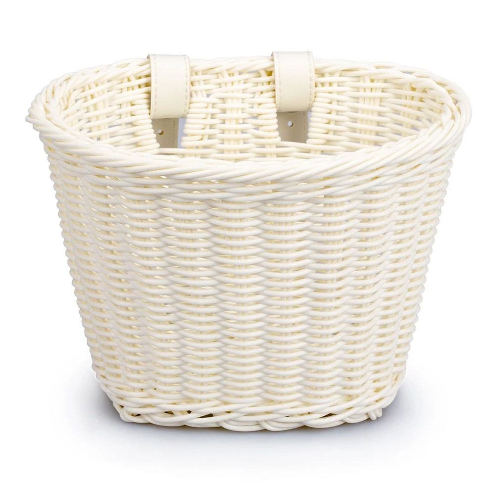 Adjustable Woven Bike Front Basket Durable Handlebar Bicycle Basket For Everyday Storage 7