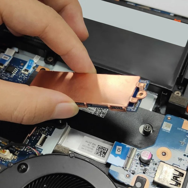 Slim Aluminum M2 SSD Heatsink With Thermal Pad For Fast Laptop SSD Cooling 2