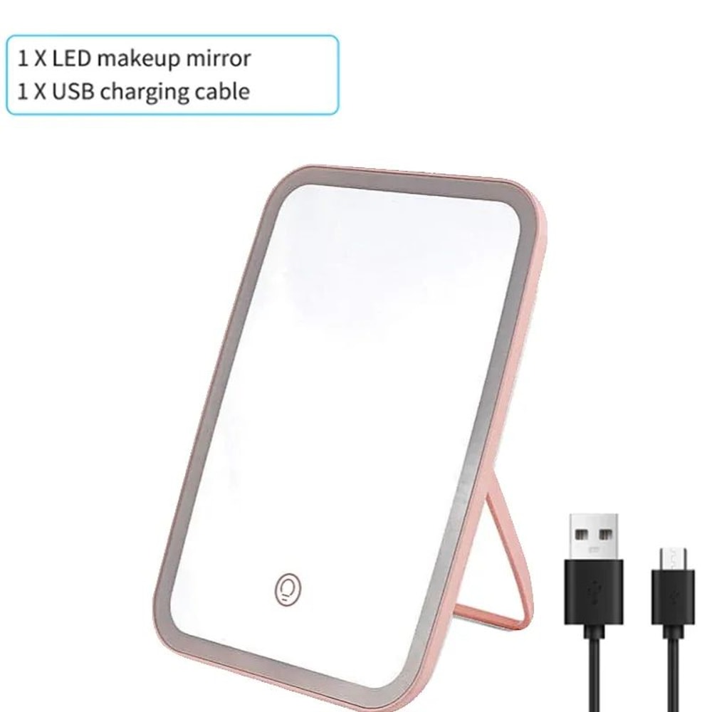 Foldable USB LED Vanity Lights With Tricolor Dimmable Glow 6