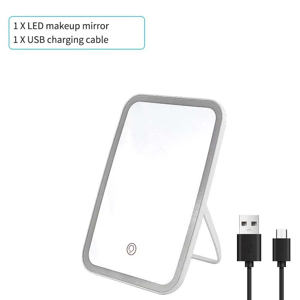 Foldable USB LED Vanity Lights With Tricolor Dimmable Glow 7