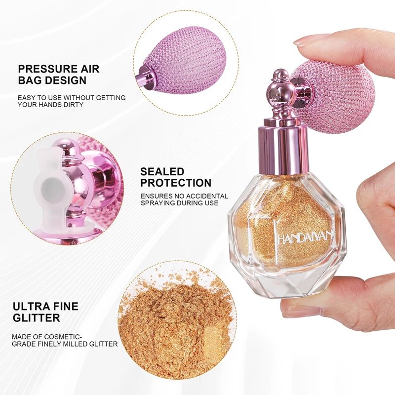 Radiance Mist MultiUse Glitter Spray For Face Hair Body 5