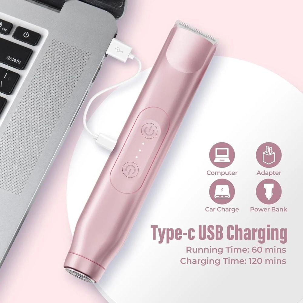 SilkSmooth 2in1 Womens Electric Shaver Bikini Trimmer 5