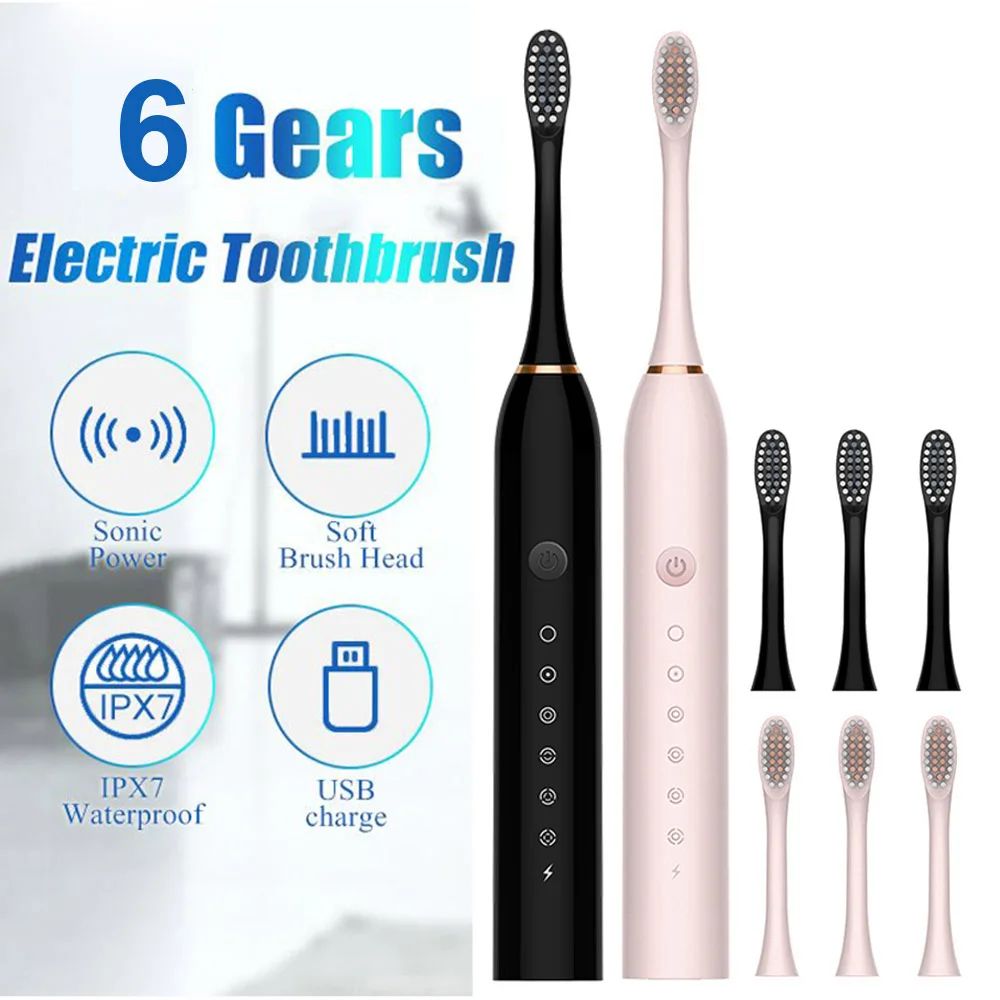 SonicClean Pro Rechargeable Electric Toothbrush For Adults 0