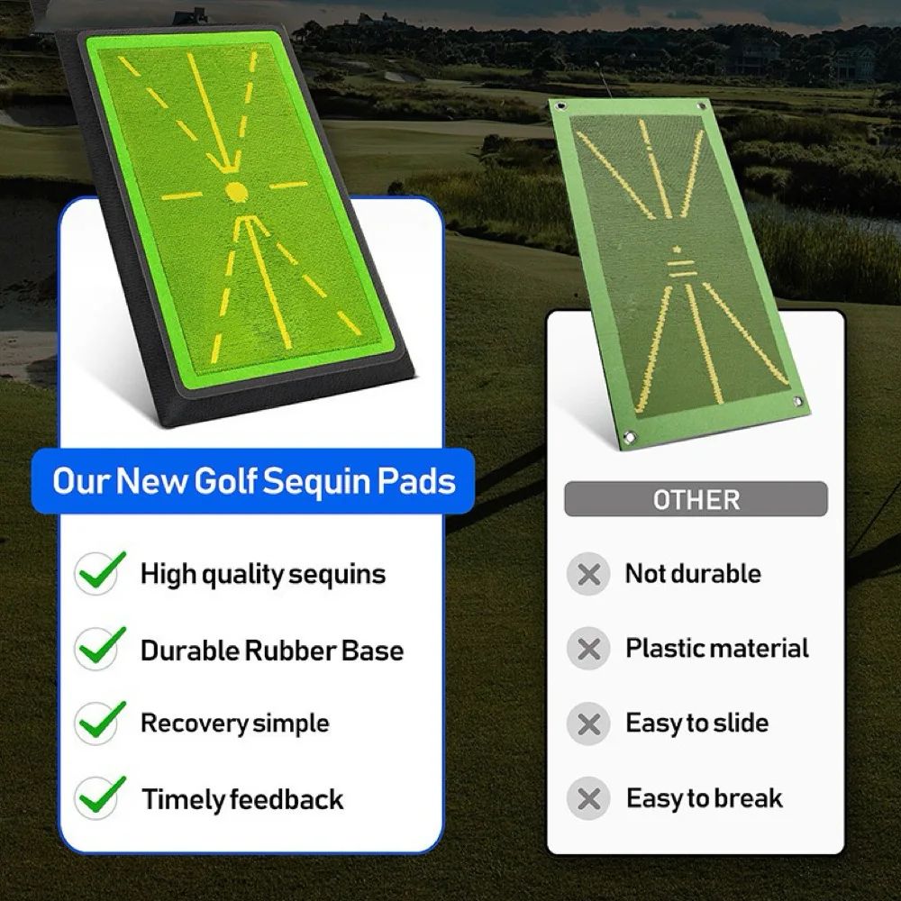 Precision Golf Swing Training Mat With Impact Feedback Track 1