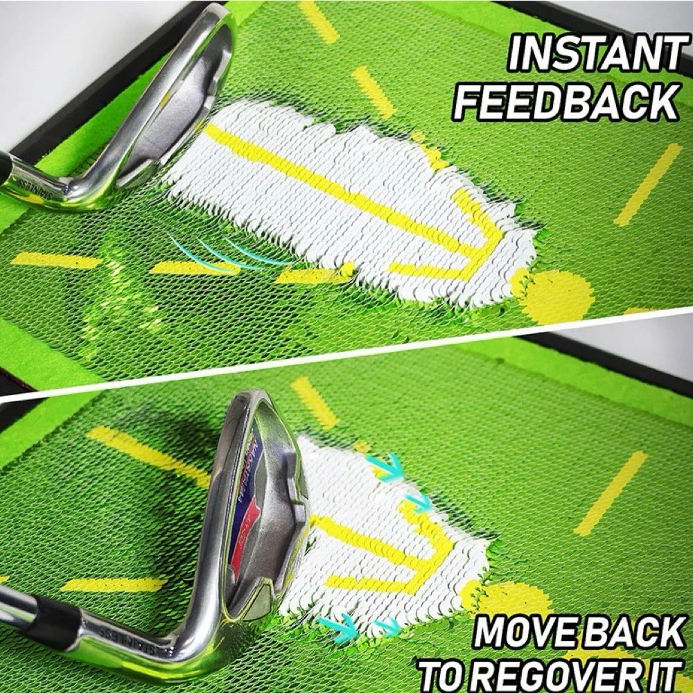 Precision Golf Swing Training Mat With Impact Feedback Track 3