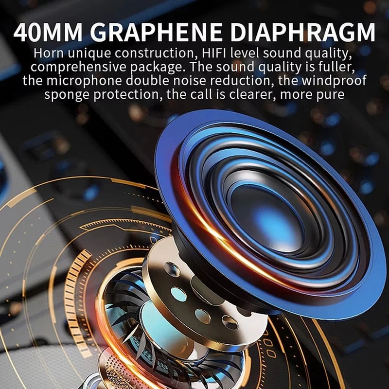 UltraRide Bluetooth 53 Motorcycle Helmet Headset With 2000mAh Battery Waterproof Speakers 1