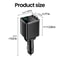 7in1 Retractable Car Fast Charger 120W Multi USB USBC Charging Hub 4