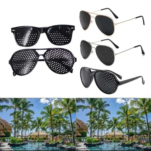 ClarityFocus Pinhole Vision Improvement Glasses for Eye Strain Relief
