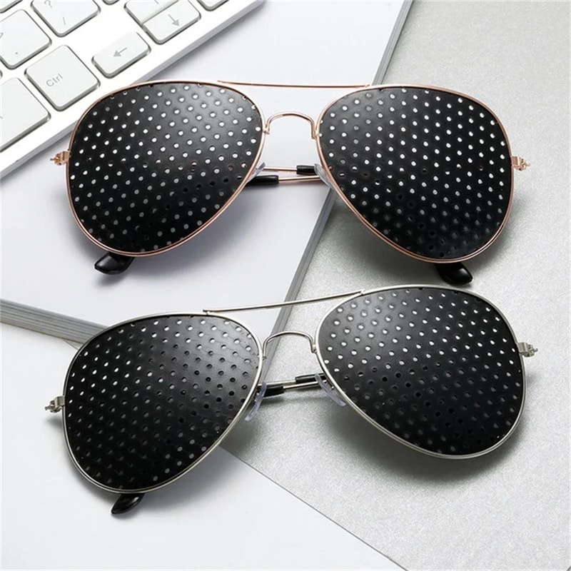 FocusSight Pinhole Glasses For Eye Strain Relief Natural Vision Support 1